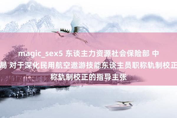 magic_sex5 东谈主力资源社会保险部 中国民用航空局 对于深化民用航空遨游技能东谈主员职称轨